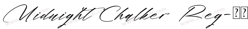 Midnight Chalker Reg字体转换